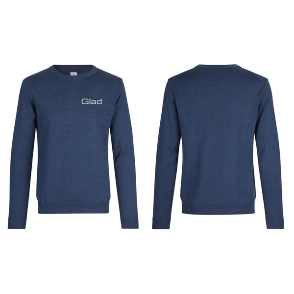 PEER GLADS SEVEN SEAS S650 The knit o-neck m. broderet brystlogo – Strik med logo fra Tojtryk.dk