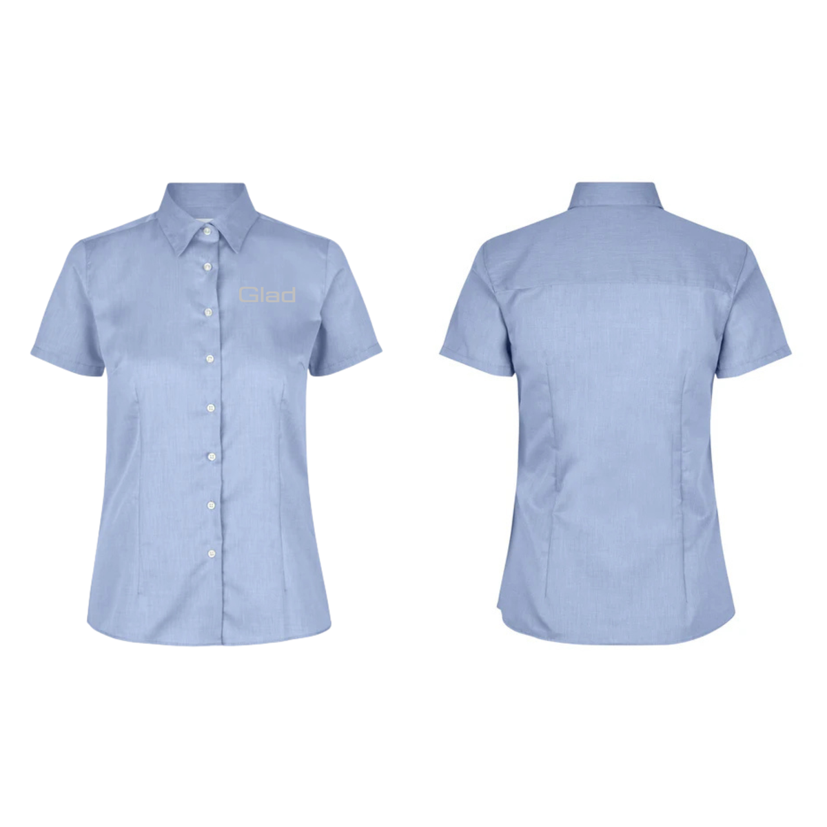 PEER GLADS SEVEN SEAS S721 Fine Twill | modern | s/s | dame m. broderet brystlogo