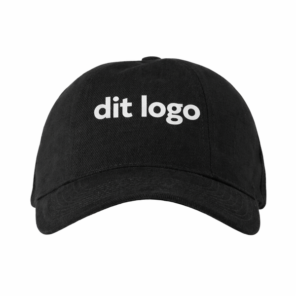 ID 0054 Bomulds cap med logo med tryk eller logo – arbejdstøj og firmatøj