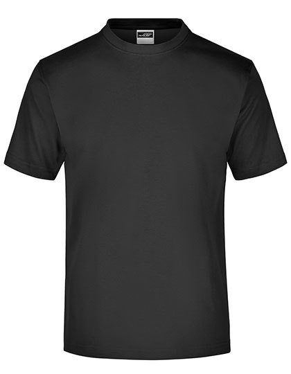 Daiber JN001 Round T-shirt Medium, Sort med tryk eller logo – arbejdstøj og firmatøj