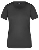 Daiber JN901 Dame Basic T-shirt, Sort med tryk eller logo – arbejdstøj og firmatøj
