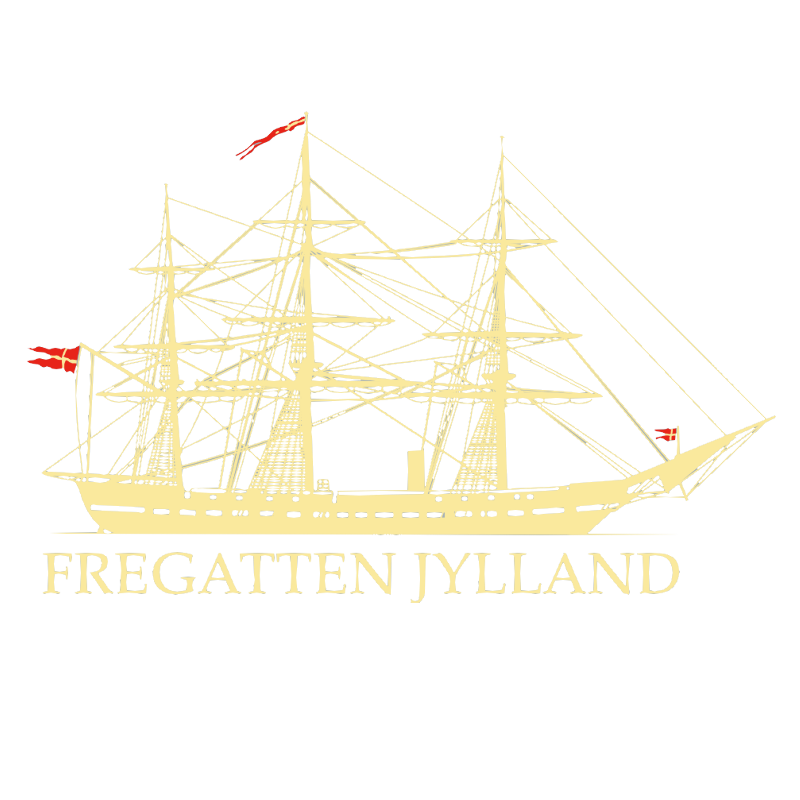 Fregatten Jylland logo  - 200x132 - 768042, Gul med tryk eller logo – arbejdstøj og firmatøj