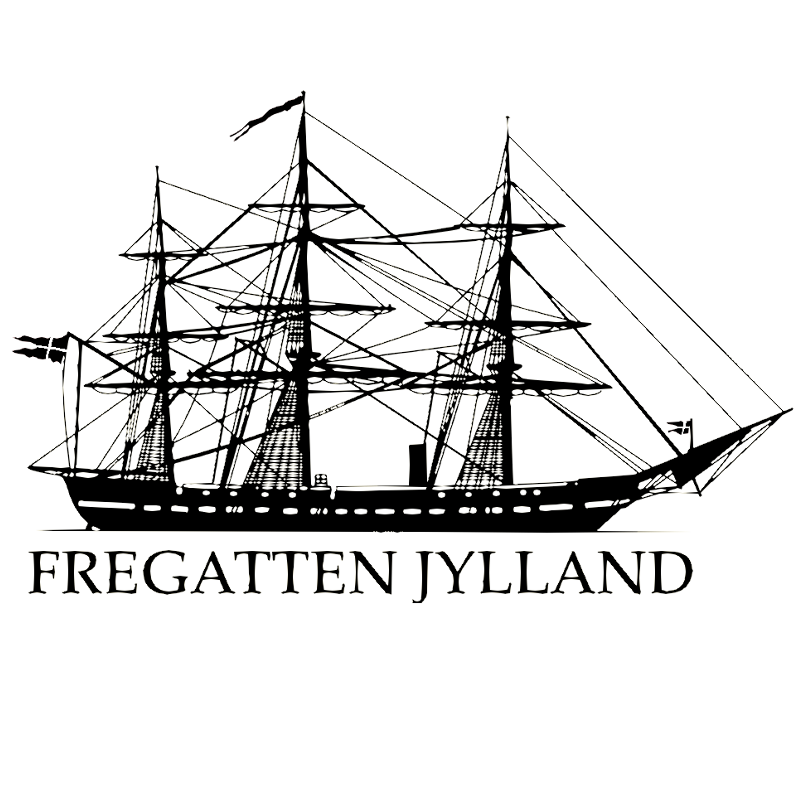 Fregatten Jylland logo  - 199x131 - 768042, Sort med tryk eller logo – arbejdstøj og firmatøj