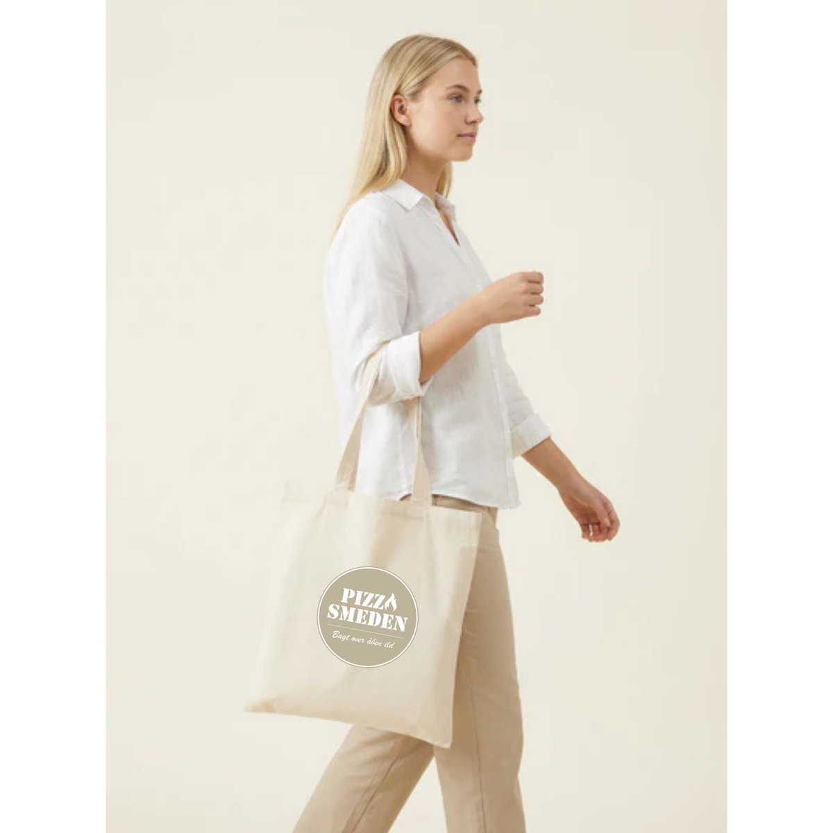 Pizzasmedens Tote Bag Light m/tryk