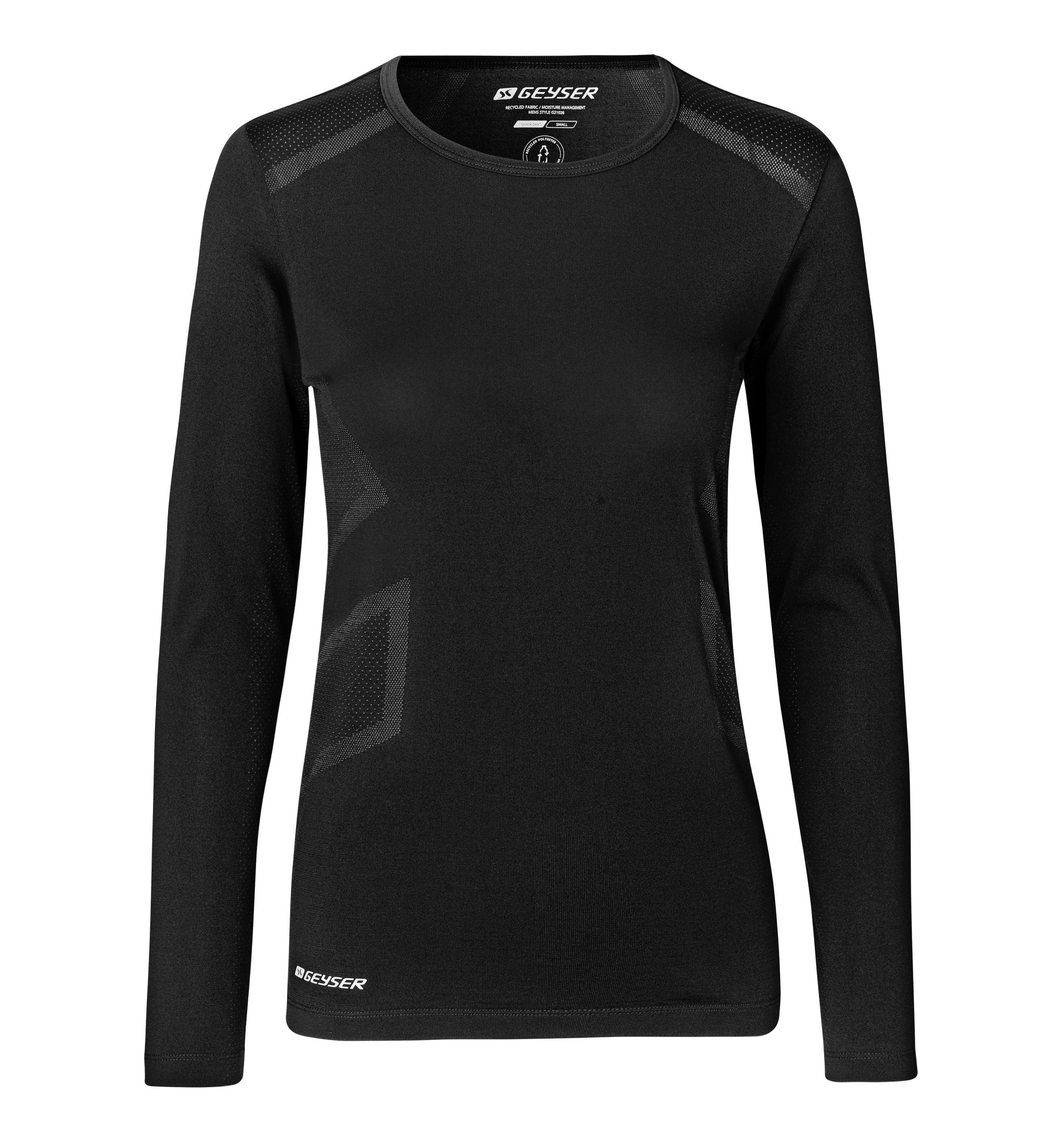 ID G11021 GEYSER long-sleeved T-shirt | seamless | dame detalje med firmalogo
