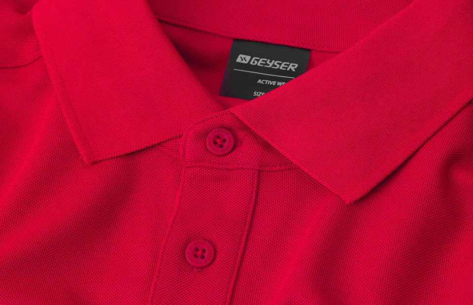 ID G21006 GEYSER polo shirt | functional detalje med logo