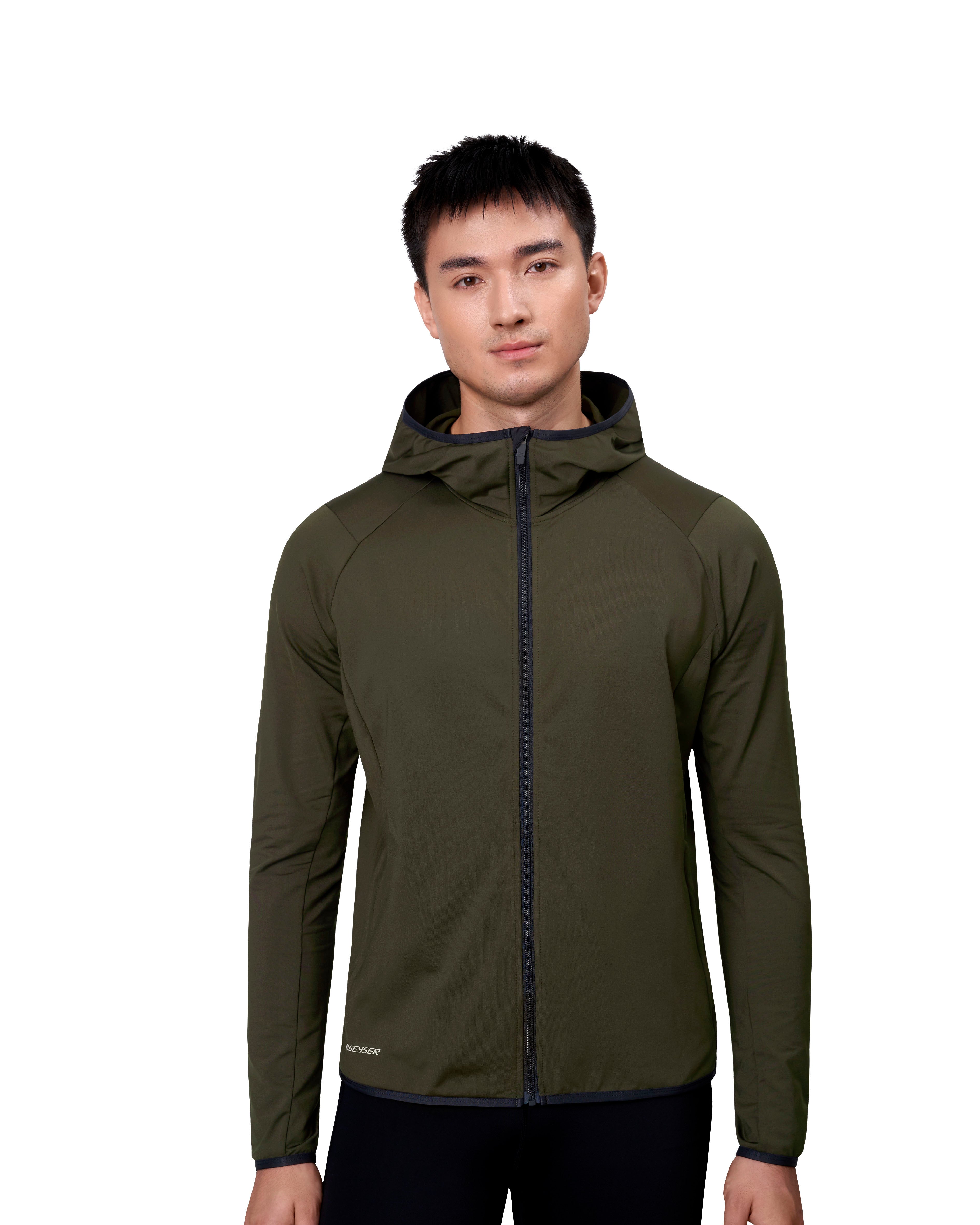 ID G21080 GEYSER stretch hoodie materiale med firmalogo