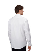 ID S370 SEVEN SEAS Fine Twill Contrast | modern nærbillede med logo