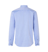 ID S371 SEVEN SEAS Fine Twill Contrast | slim nærbillede med logo