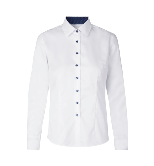 ID S372 SEVEN SEAS Fine Twill Contrast | modern | dame med tryk eller logo – arbejdstøj og firmatøj