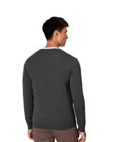 ID S670 SEVEN SEAS The knit | v-neck detalje med firmalogo