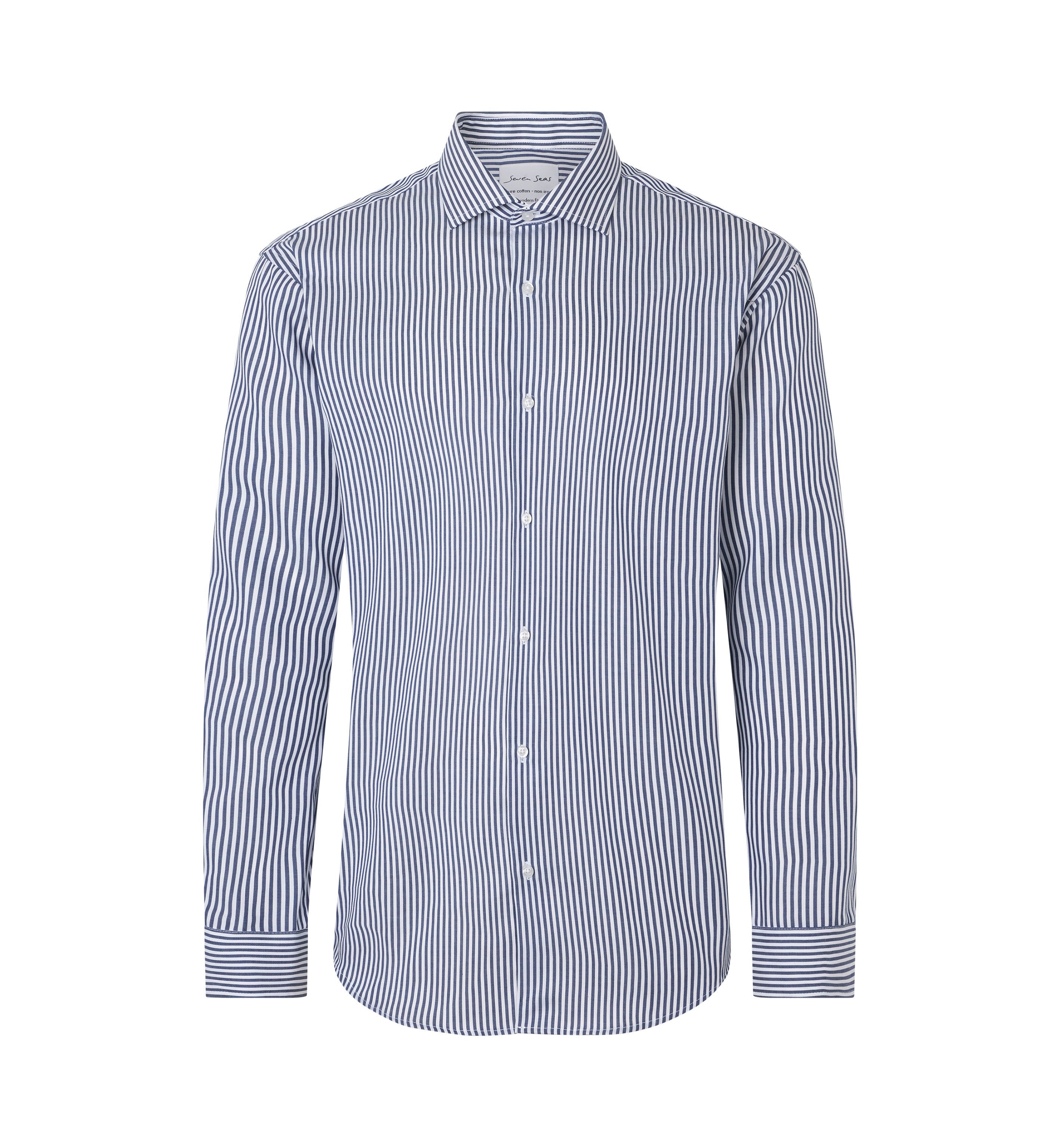 ID S70 SEVEN SEAS Fine Twill Cadet | modern nærbillede med logo