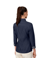 ID SS770 SEVEN SEAS Soft Denim | modern | dame nærbillede med logo