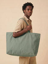 Oversized Heavy Canvas Bag – premium mulepose til merch og logo – Mulepose med logo fra Tojtryk.dk