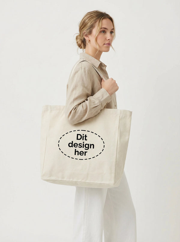 ID 1510 Bomuldspose – Mulepose med logo fra Tojtryk.dk